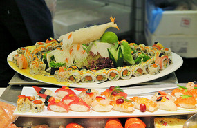 Very attractive sushi  platter