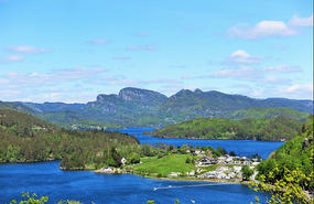 One very blue fjord