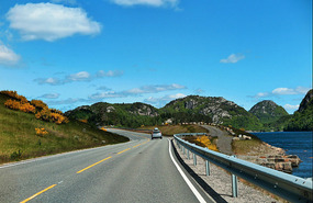 We start to see rocky hills