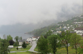 From our window in the misty morning