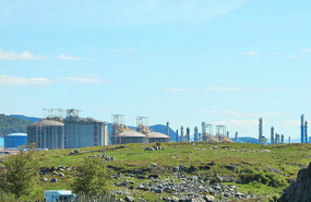 Gas processing plant - largest in N Europe