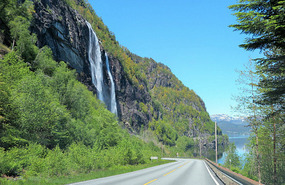 Waterfalls now common by the road