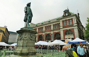 Overlooking the market