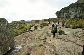 Across more rock