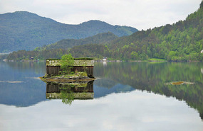 By the lake