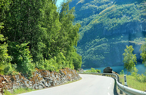 On the  drive from Aurland to Hol