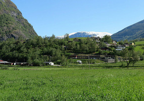 View out the back to Flam village