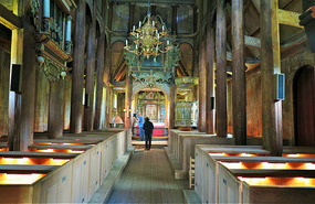 Inside Stave Church