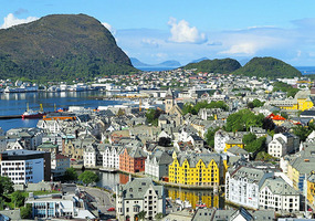 Alesund view from above
