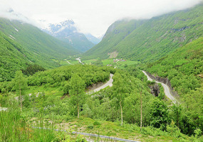 Winding on the Geiranger Tourist Route