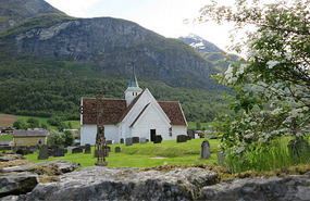 Old church in Olden