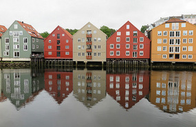 Warehouses on Nidelva River