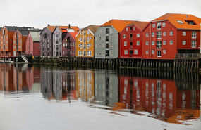 Warehouses on Nidelva River