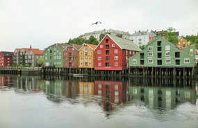 Warehouses on Nidelva River