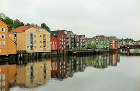 Warehouses on Nidelva River