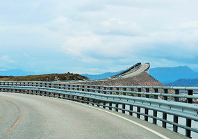  Hulvågen Bridge with Storseisundet Bridge at back