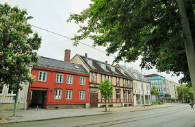 Trondheim - in front of guesthouse