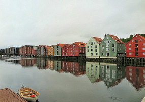 Warehouses on Nidelva River