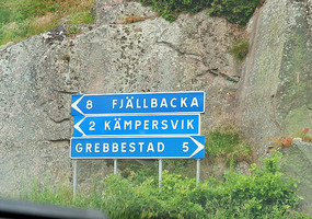  Fjallbacka, Sweden after driving from Norway