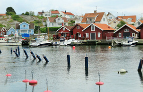 More waterside huts