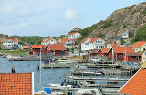 View of Fjallbacka on arrival