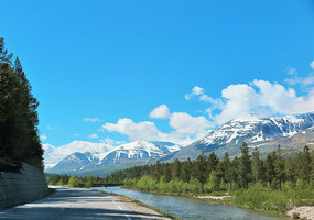 View of mountains