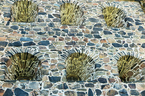 Deep windows of Skansen Kronan fortress