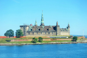 Kronborg Slott in Denmark from our car ferry
