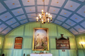 Inside Pingvellir church