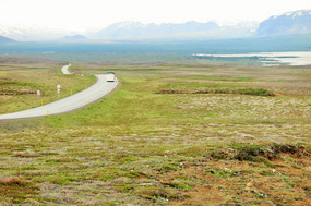 On the way to Pingvellir national Park