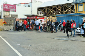 Famous hot dog stall - Clinton ate here
