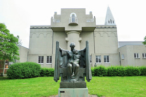 In the sculpture garden of Einar Jonsson Museum