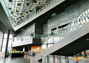 Inside Harpa, the Concert hall