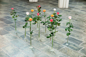Lovely floral decoration in church