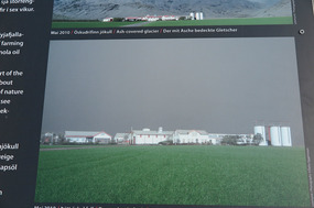 Ash covered the area