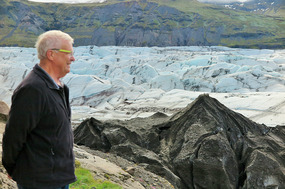 Bob by the glacier