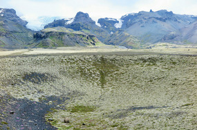 Crater near Jokulsarlon