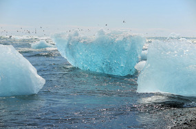 Lovely blue ice