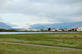 Hofn from the monument
