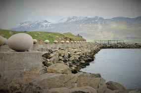 Egg sculptures - each represents a local bird