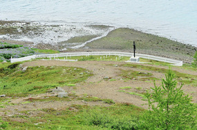 French sailors cemetery below