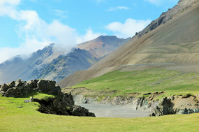 Road winding around the mountain