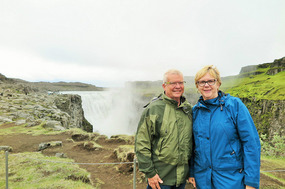 By the falls