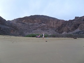 View of the island on approch
