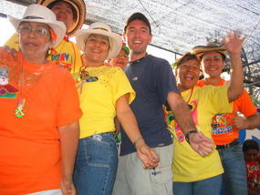 .01  The crazy Colombians next to me