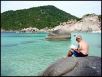 reading (little mermaid or stranded walrus?)