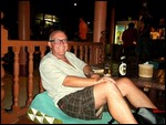 relaxing with a large Chang