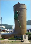 Big Gumboot, big frog and small Toad