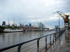 The docks at Puerto madero