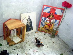 Shrine to (& cigs for) Gauchito Gil